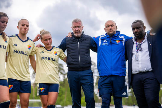 Djurgårdens tränare Willie Kirk deppar
