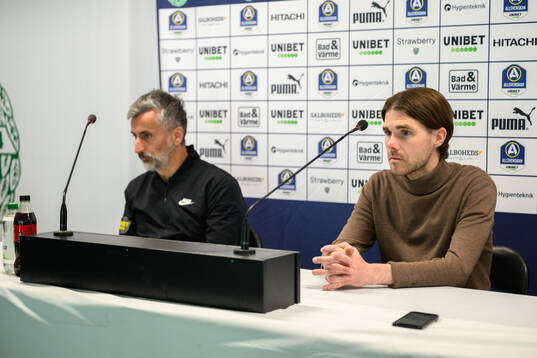AIKs tränare José Riveiro och Västerås huvudtränare
