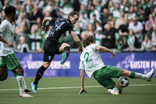 Malmö FFs Oscar Sjöstrand och Hammarbys Hampus Skoglund