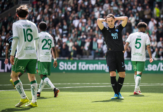 Malmö FFs Oscar Sjöstrand deppar