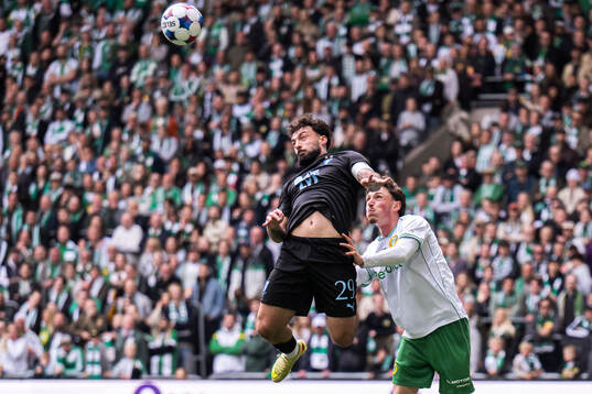 Malmö FFs Sead Haksabanovic och Hammarbys Noah Persson