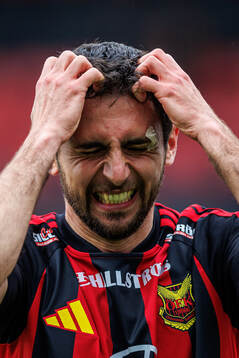 Östersunds Amar Begic deppar