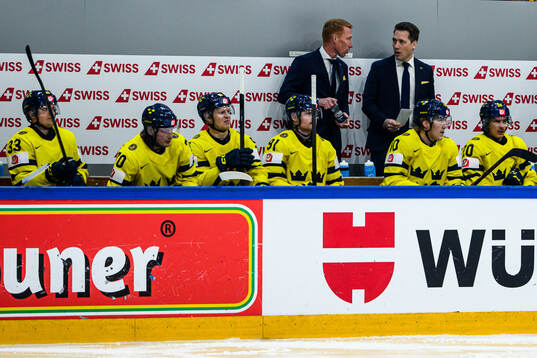 Assistant coach Jörgen Jönsson and Head coach Sam Hallam