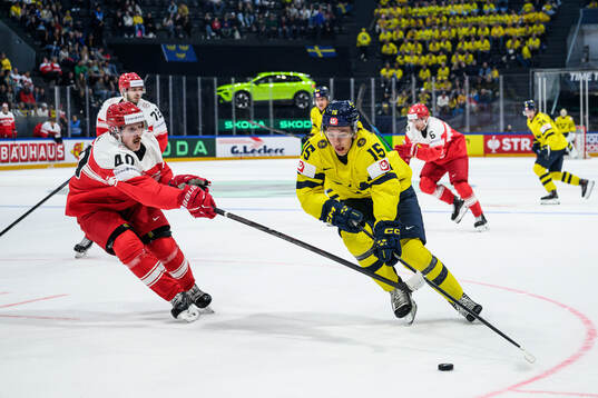 Anders Koch of Denmark and Jack Berglund of Sweden