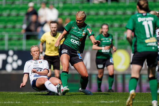 Örgrytes Isabella Nedrén och Varbergs Samantha Jägnert