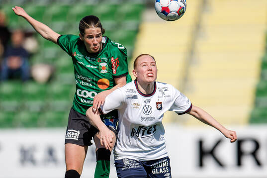 Varbergs Frida Johansson och Örgrytes Emma Thölin