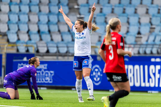 IFK Norrköpings Emma Engström jublar