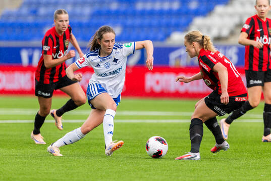 IFK Norrköpings Matilda Kristell och Brommapojkarnas Ellen