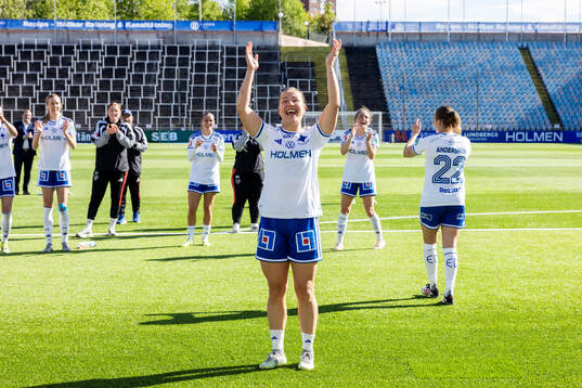 IFK Norrköpings Emma Engström jublar