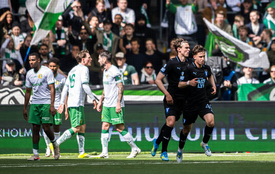 Malmö FFs Kenan Busuladzic jublar