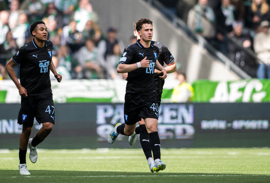 Malmö FFs Kenan Busuladzic jublar