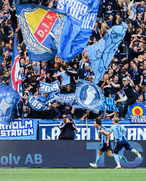 Djurgårdens Mikael Anderson jublar