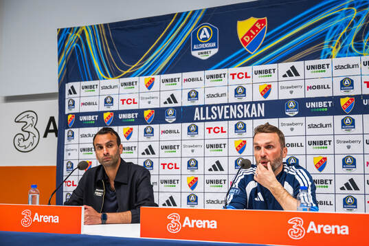 Sirius tränare Andreas Engelmark och Djurgårdens tränare