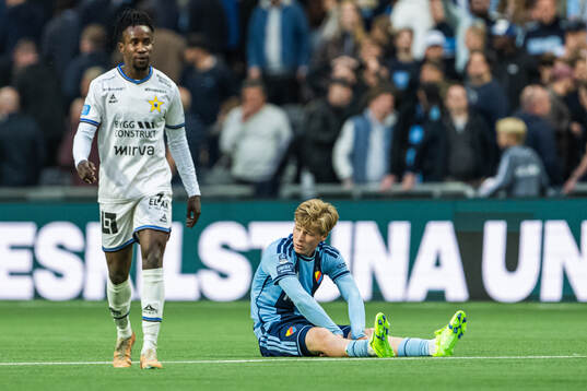 Djurgårdens Bo Hegland deppar