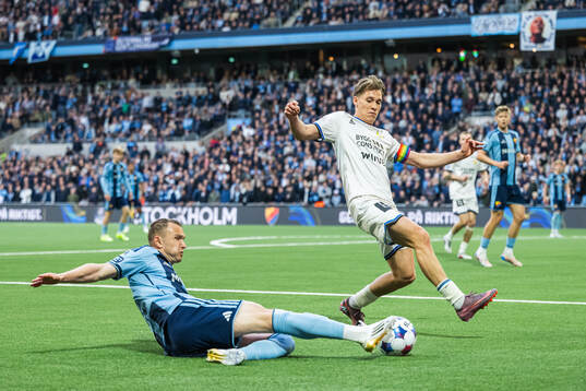 Djurgårdens Piotr Johansson och Sirius Marcus Lindberg