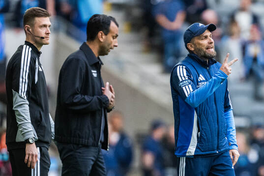 Sirius tränare Andreas Engelmark och Djurgårdens tränare