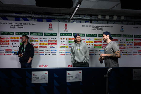 Media manager Linus Hugosson, Oscar Sundqvist and Oliver
