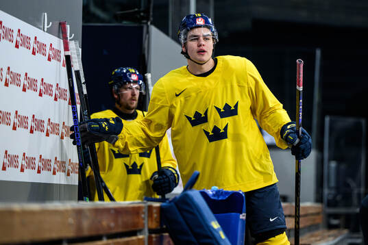 Anton Frondell of Sweden at a practice session
