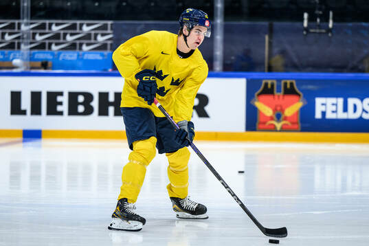 Anton Frondell of Sweden at a practice session