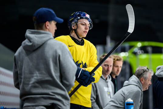 Jack Berglund of Sweden at a practice session