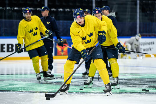 Jakob Silfverberg of Sweden at a practice session