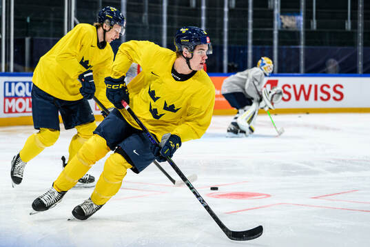 Anton Frondell of Sweden at a practice session
