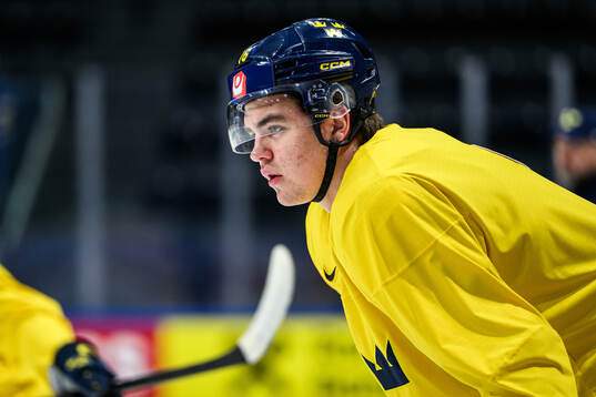 Anton Frondell of Sweden at a practice session