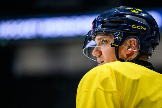 Jakob Silfverberg of Sweden at a practice session