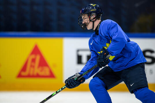 Viggo Björck of Sweden at a practice session