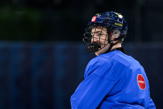 Viggo Björck of Sweden at a practice session