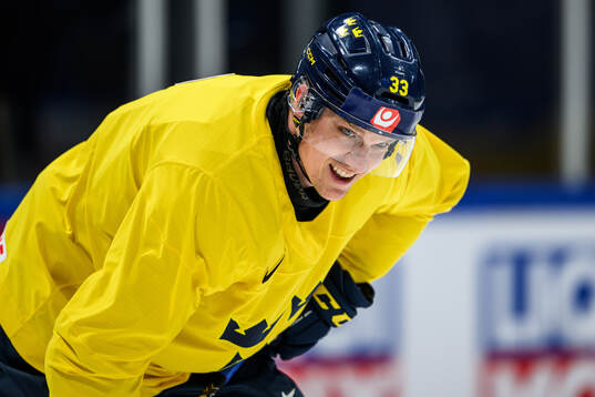 Jakob Silfverberg of Sweden at a practice session