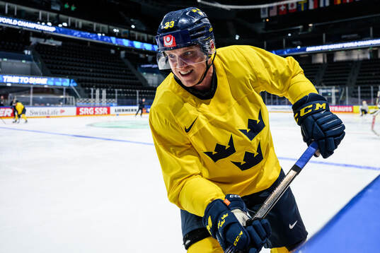 Jakob Silfverberg of Sweden at a practice session