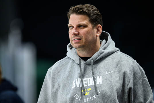 General manager Josef Boumedienne of Sweden at a practice