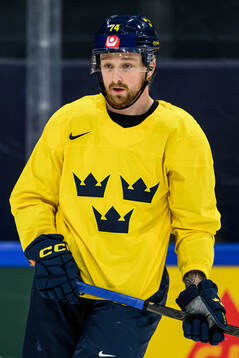 Rasmus Asplund of Sweden at a practice session