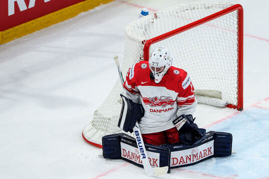 Goaltender Nicolaj Henriksen of Denmark
