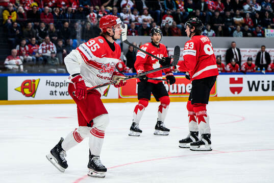 Nick Olesen of Denmark celebrates