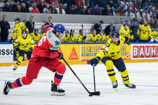 David Tomasek of Czech Republic and Oliver Ekman-Larsson of