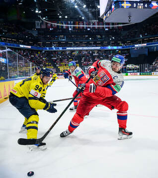 Joel Persson of Sweden against Jiri Tichacek and Roman