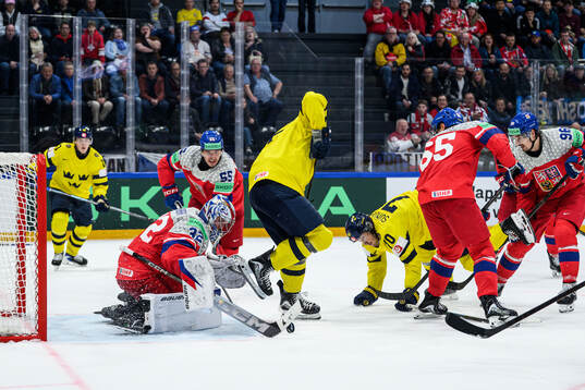 Jack Berglund and Oscar Sundqvist of Sweden against