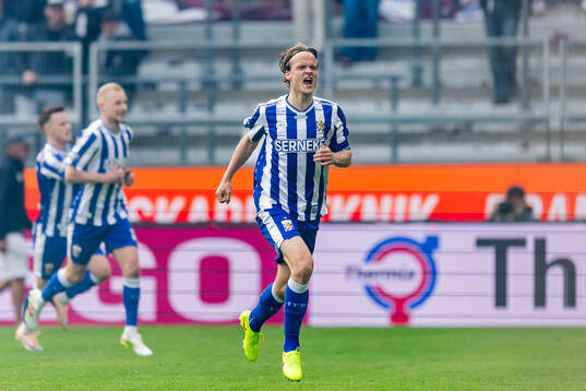 IFK Göteborgs August Erlingmark jublar 0-1 målet