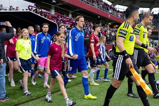 IFK Göteborgs lagkapten August Erlingmark och Örgrytes