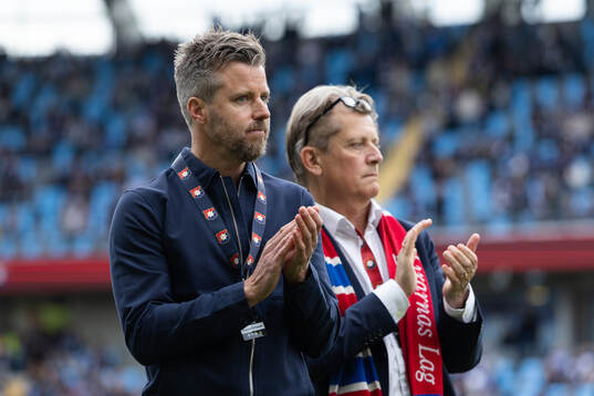 Örgrytes sportchef Pontus Farnerud och ordförande Terje
