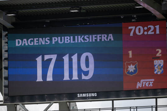 Gårdagens publiksiffra visas upp