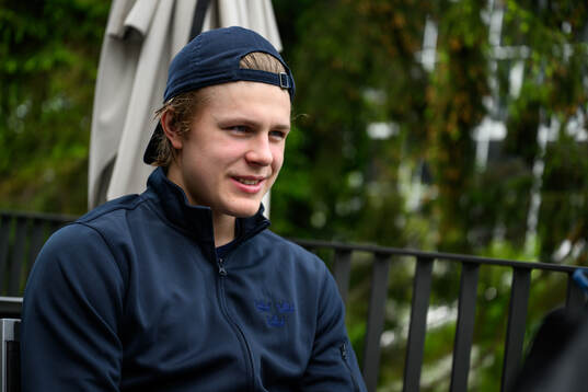 Ivar Stenberg of Sweden at a press event