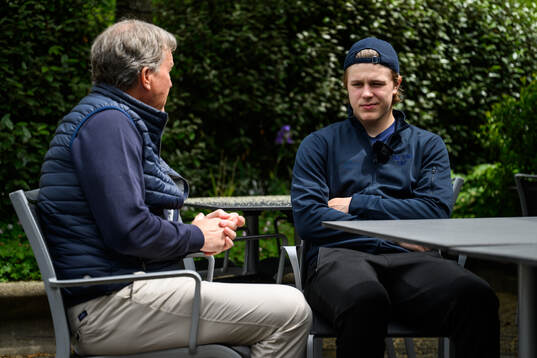 Ivar Stenberg of Sweden at a press event