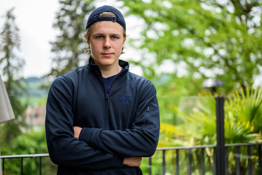 Ivar Stenberg of Sweden poses for a portrait at a press