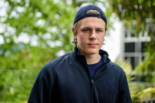 Ivar Stenberg of Sweden poses for a portrait at a press