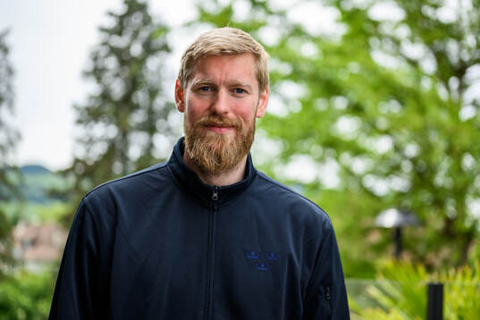 goaltender Magnus Hellberg of Sweden poses for a portrait