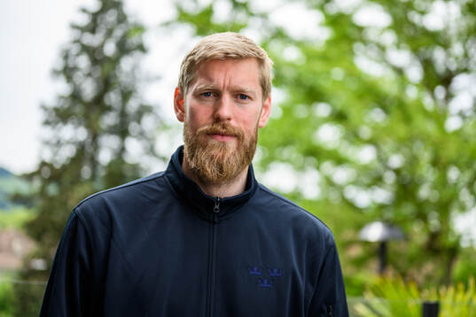 goaltender Magnus Hellberg of Sweden poses for a portrait