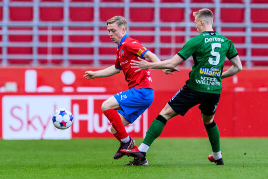 Helsingborgs Jonathan Hasselqvist och Varbergs Emil Hellman